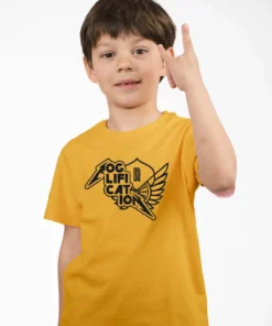 Kids T-Shirt Roglification Wings Yellow