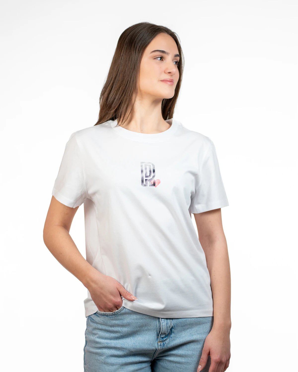 Majica Heartline bela Ž - slika 4