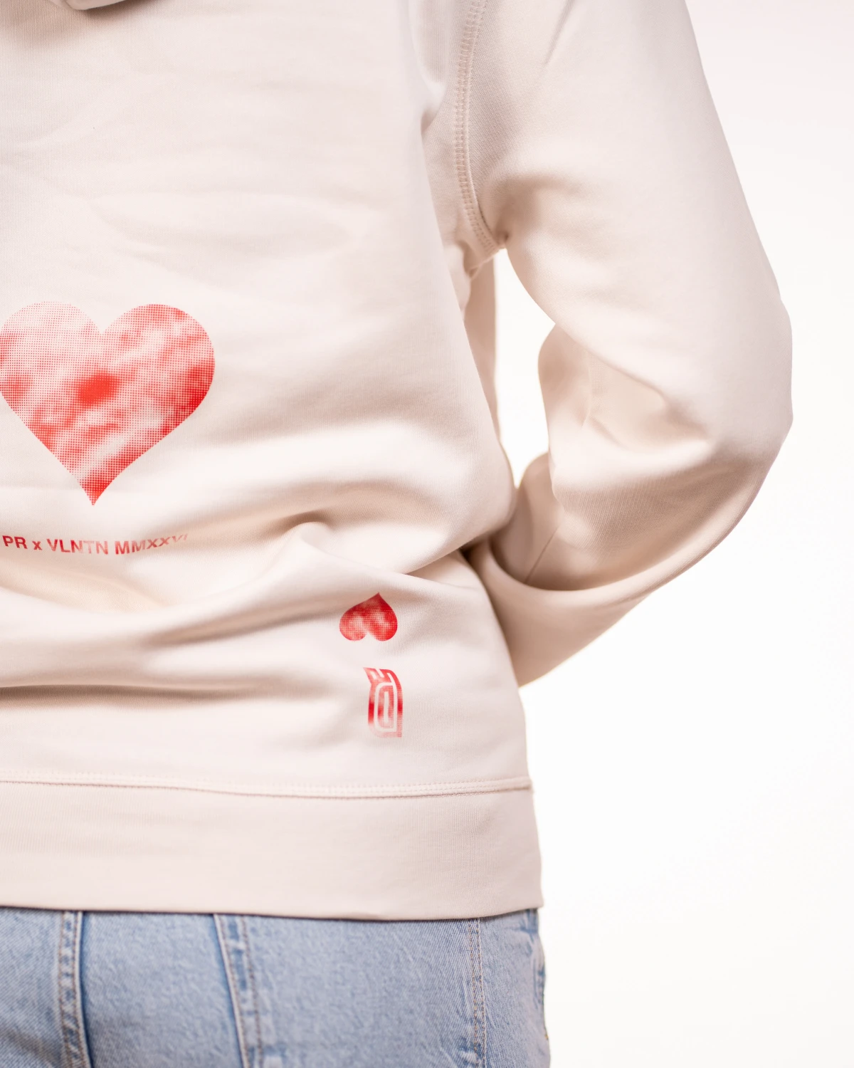Kapucar Hearts Up Vintage White - slika 4
